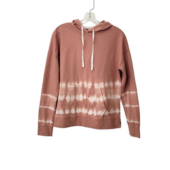 Beach Lunch Lounge Tops - Beach Lunch Lounge Rose Tie Dye Hoodie Size XS